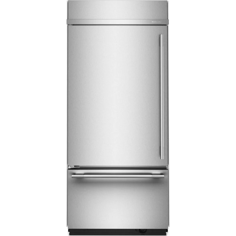 KitchenAid Réfrigérateur à congélateur inférieur intégré de 36 pouces, 20,8 pi. cu. KBBL336SPS