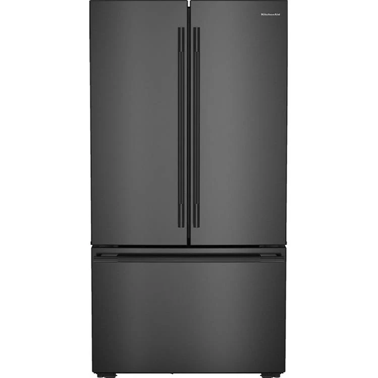 KitchenAid Réfrigérateur à portes françaises à profondeur de comptoir de 36 pouces, 24 pi. cu. avec distributeur d'eau interne et machine à glaçons