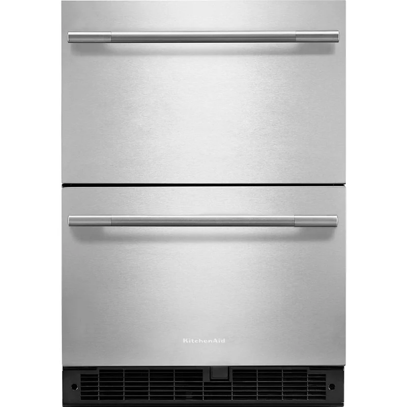 KitchenAid Réfrigérateur à double tiroir de 24 pouces, 4,4 pi. cu.