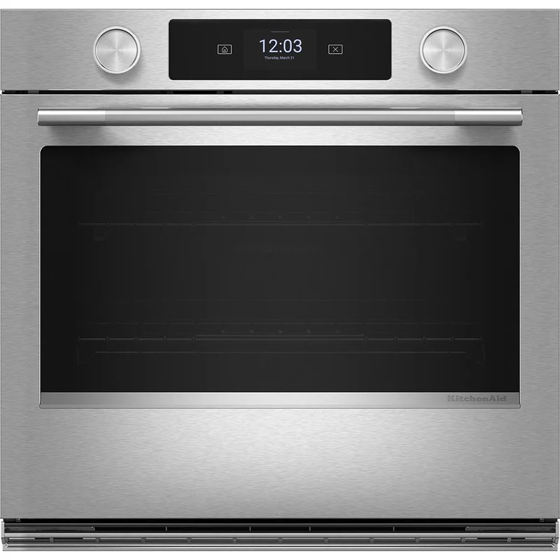 KitchenAid Four mural simple encastré de 27 pouces avec technologie convection KOES727SPS