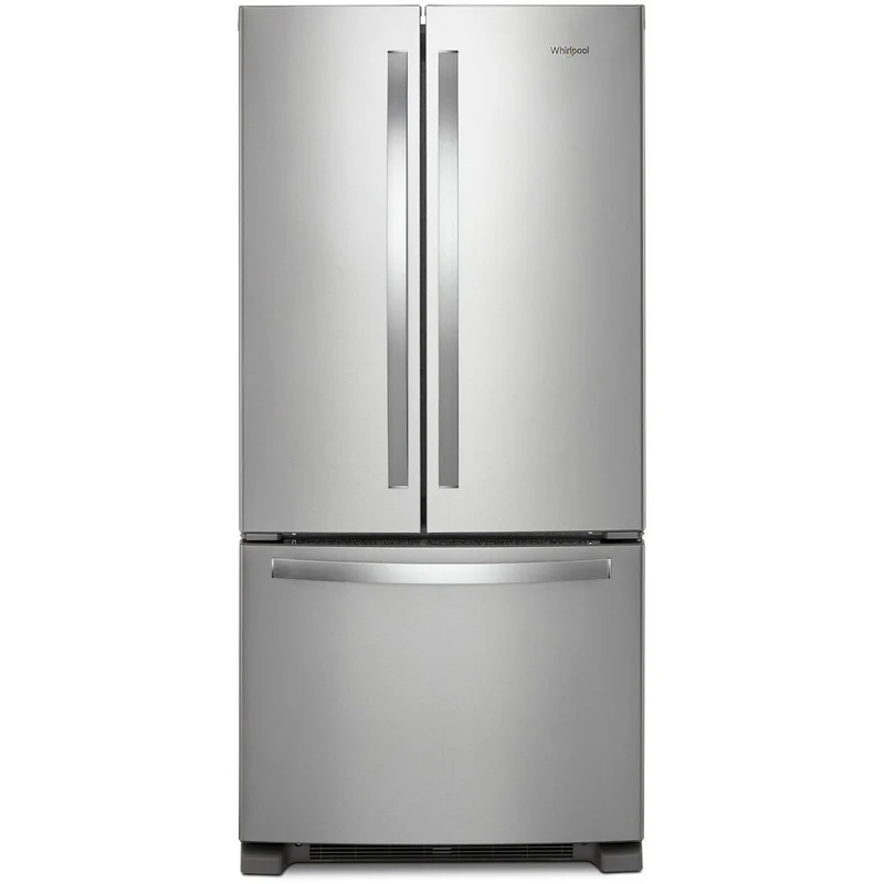 Whirlpool Réfrigérateur trois portes avec porte à deux battants amovible de 33 pouces, 22,1 pi. cu. avec machine à glaçons WRFF5333PZ