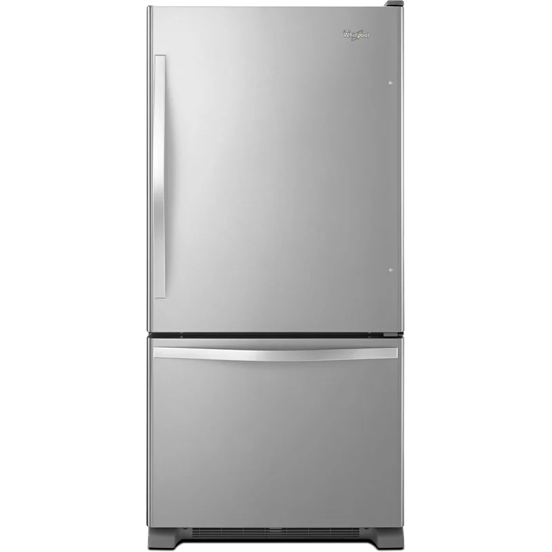 Whirlpool Réfrigérateur à congélateur inférieur de 33 po, 22 pi cu avec machine à glaçons WRB322DMBM