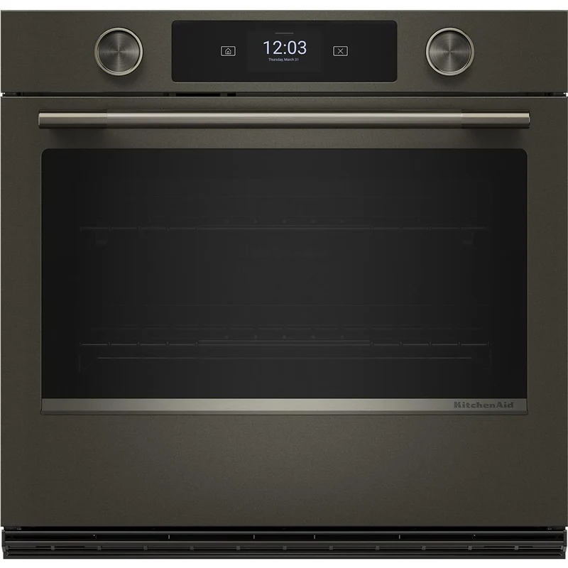 KitchenAid Four mural simple encastré de 30 pouces, 5,0 pi. cu. avec technologie convection KOES730SBE