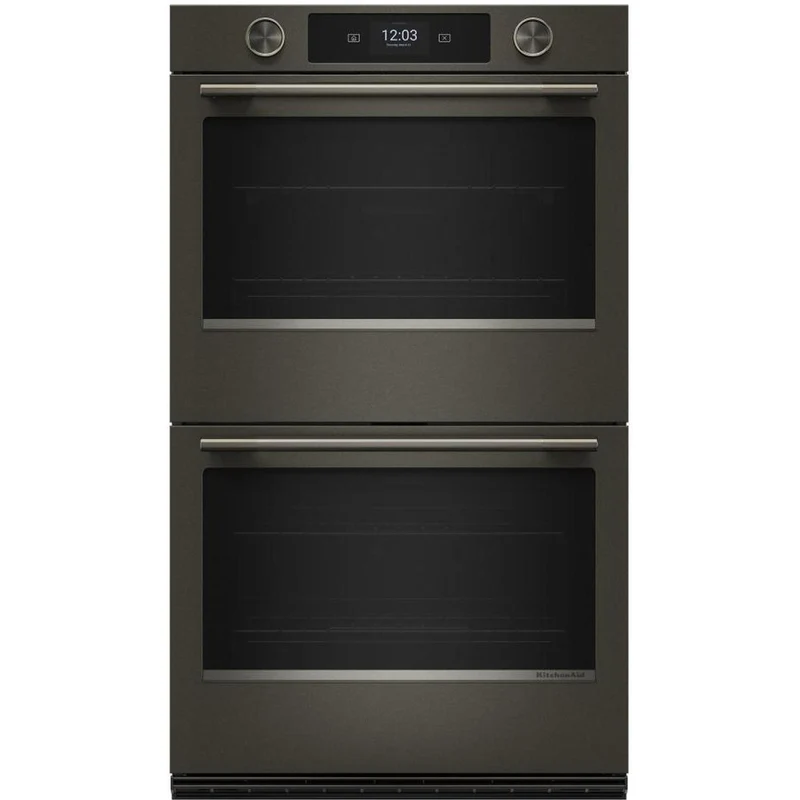 KitchenAid Four mural double encastré de 30 pouces, 10 pi. cu. avec convection KOED730SBE