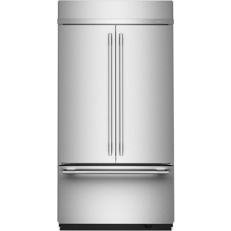 KitchenAid Réfrigérateur 3 portes avec porte à deux battants intégré de 42 pouces, 24,2 pi. cu. KBFN542SPS