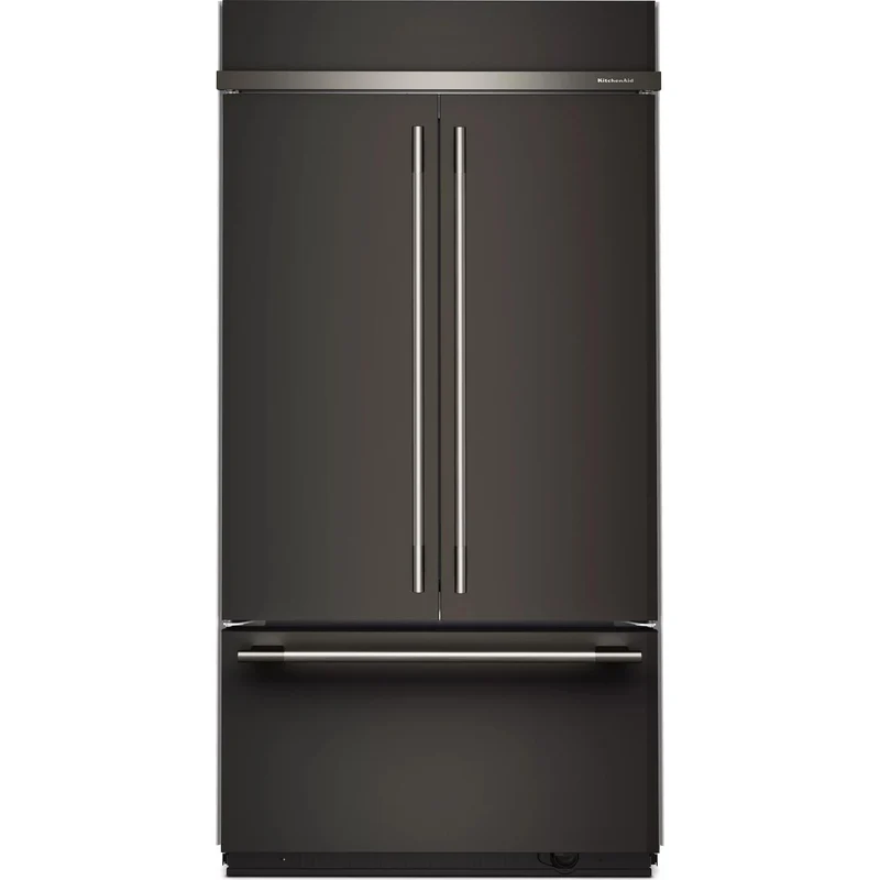 KitchenAid Réfrigérateur 3 portes avec porte à deux battants intégré de 42 pouces, 24,2 pi. cu. KBFN542SBE