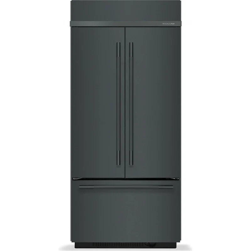 KitchenAid Réfrigérateur 3 portes avec porte à deux battants intégré de 36 pouces, 20,8 pi. cu. KBFN536SJP