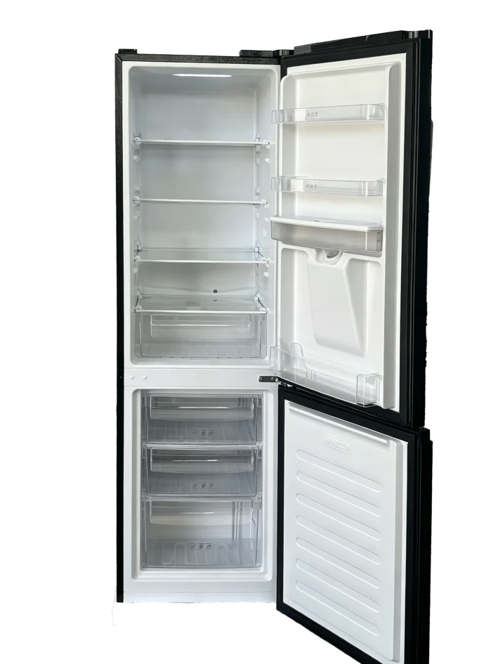 Sevenstars Réfrigérateur Combiné S7CO251BAQUA 247 Litres Noir brossé