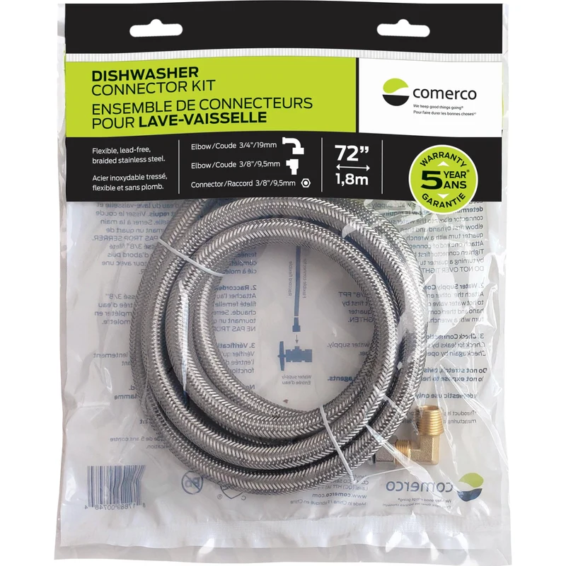 Comerco Ensemble de connecteurs pour lave-vaisselle 72" / 4,8 M 3299.10301