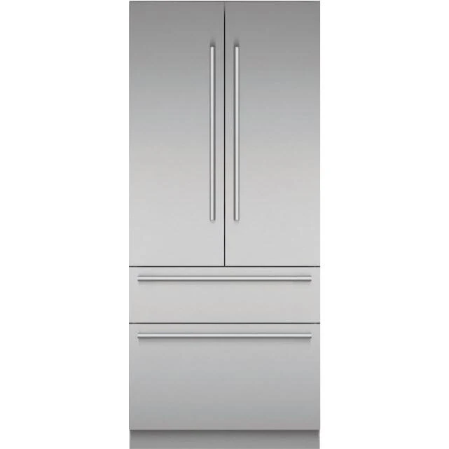Thermador Réfrigérateur quatre portes avec porte à deux battants intégré de 36 pouces, 18,9 pi. cu. avec Home Connect T36BT110NS