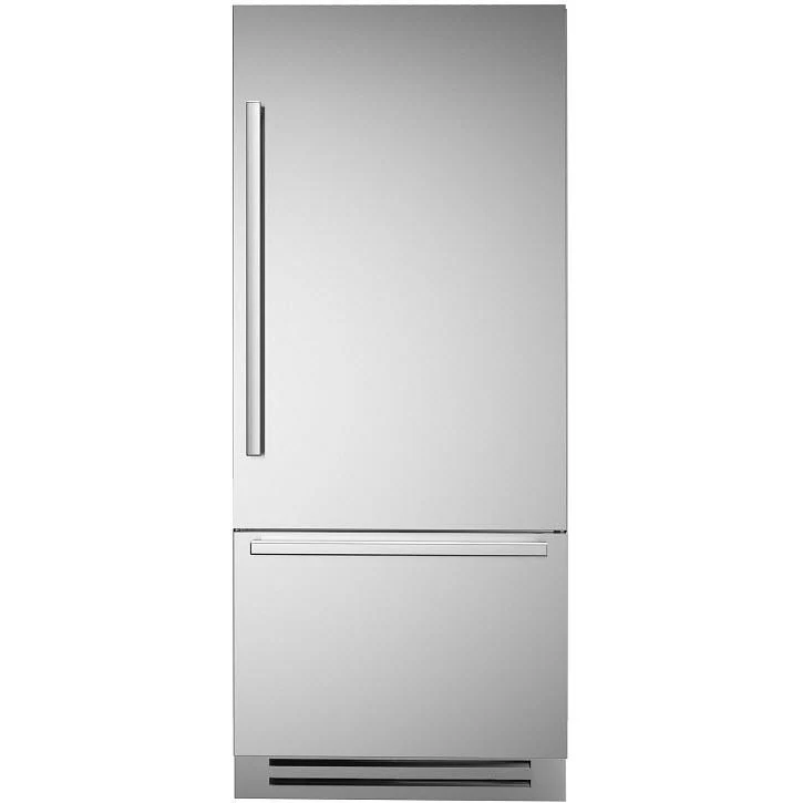 Bertazzoni Réfrigérateur à congélateur inférieur intégré de 36 pouces, 19,6 pi. cu. avec affichage numérique REF36BMBIXRT