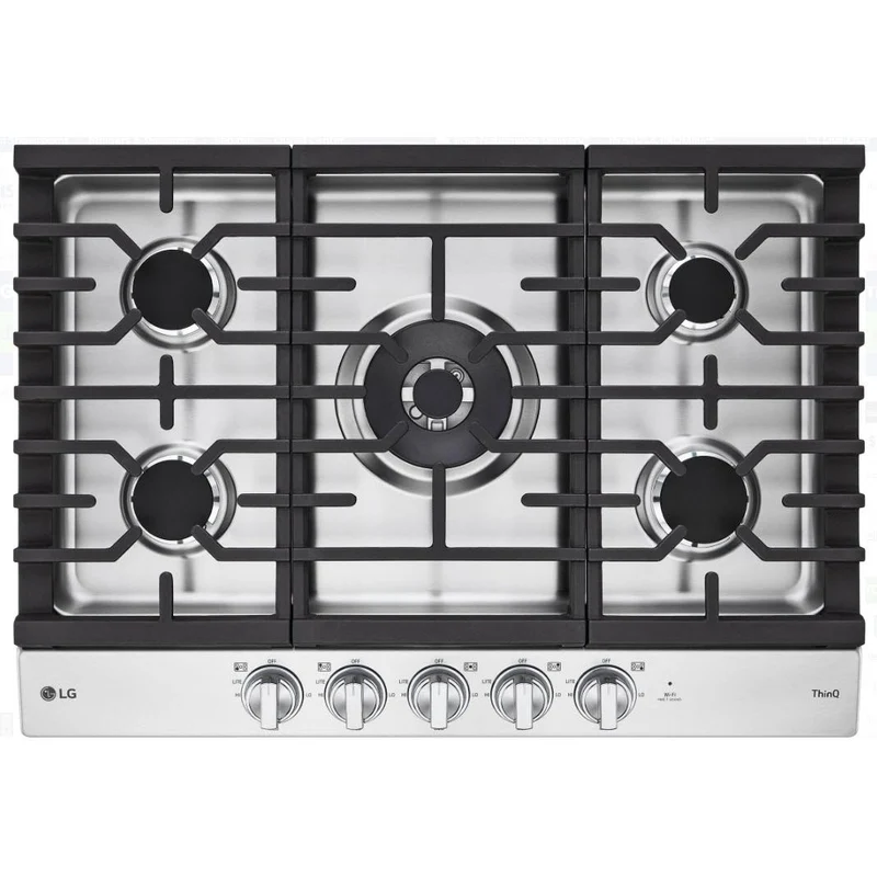 LG Table de cuisson encastrée à gaz de 30 pouces avec technologie ThinQ® CBGJ3027S