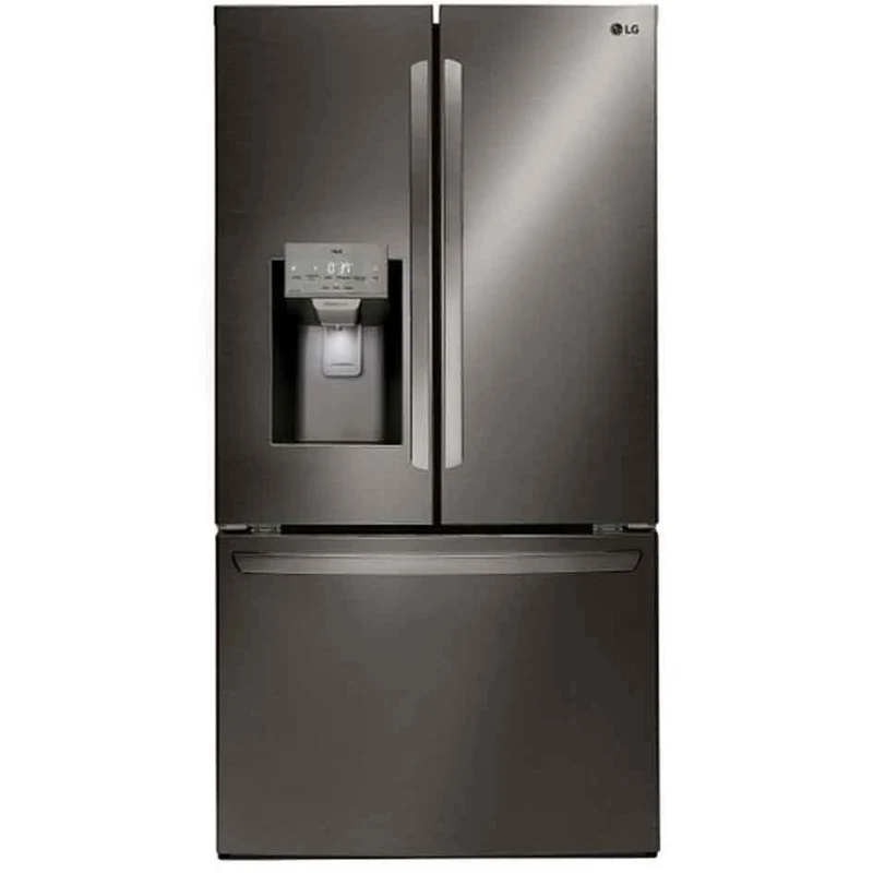 LG Réfrigérateur trois portes avec porte à deux battants de 36 pouces, 27,7 pi. cu. avec Smart Diagnosis LRFS28XBD