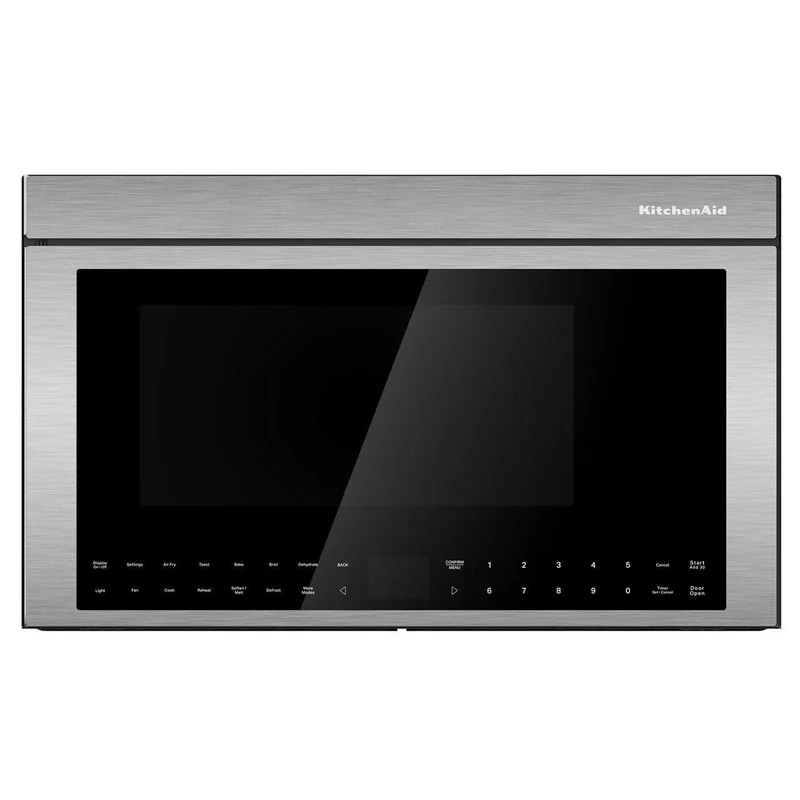 KitchenAid Four à micro-ondes à hotte intégrée de 30 pouces, 1,1 pi. cu. avec technologie Air Fry YKMMF730PPS