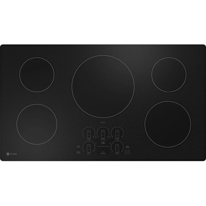 GE Profile Table de cuisson encastrée à induction de 36 pouces avec Wi-Fi PHP7036DTBB