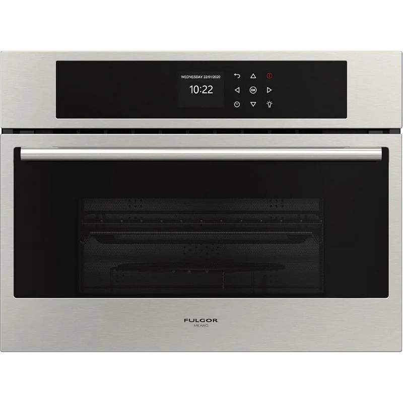 Fulgor Milano Four à cuisson rapide intégré de 24 po., 1.2 pi.cu. avec technologie convection véritable F7DSPD24S1