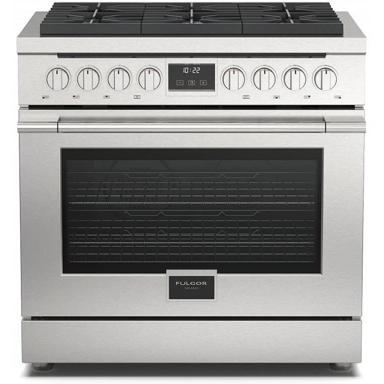 Fulgor Milano Cuisinière amovible à gaz de 36 po. avec technologie convection européenne F4PGR366S2