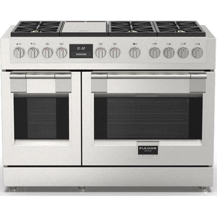 Fulgor Milano Cuisinière amovible à gaz de 48 po. avec technologie convection véritable F6PGR486GS2