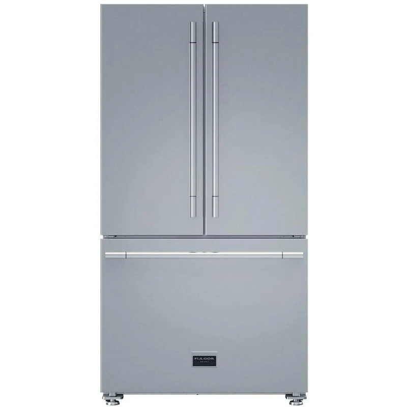 Fulgor Milano Réfrigérateur trois portes avec porte à deux battants à profondeur de comptoir de 36 po., 19,86 pi.cu. avec distributeur d'eau interne F6FBM36S1