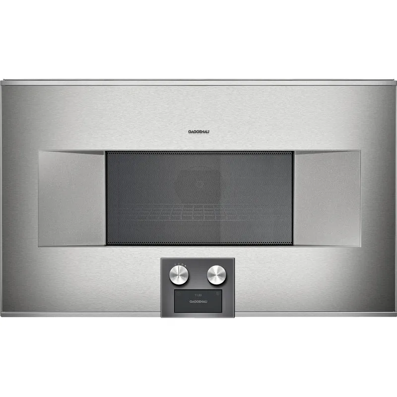 Gaggenau Four combiné micro-ondes encastrable de 30 po., 1,3 pi.cu. avec charnière de porte à gauche BM 485 710