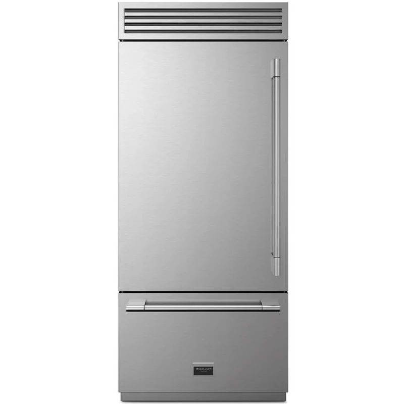 Fulgor Milano Réfrigérateur à congélateur inférieur de 36 po, 18,5 pi cu F7PBM36S1-L