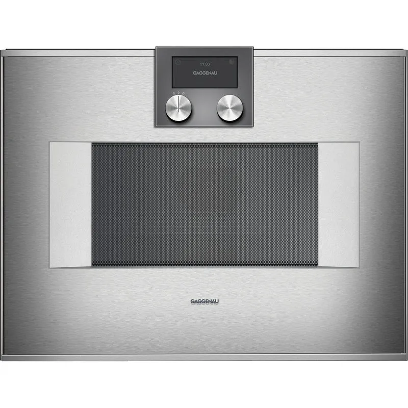 Gaggenau Four à micro-ondes encastrable combiné de 24 po., 1,3 pi.cu. avec charnière de porte à droite BM 450 710