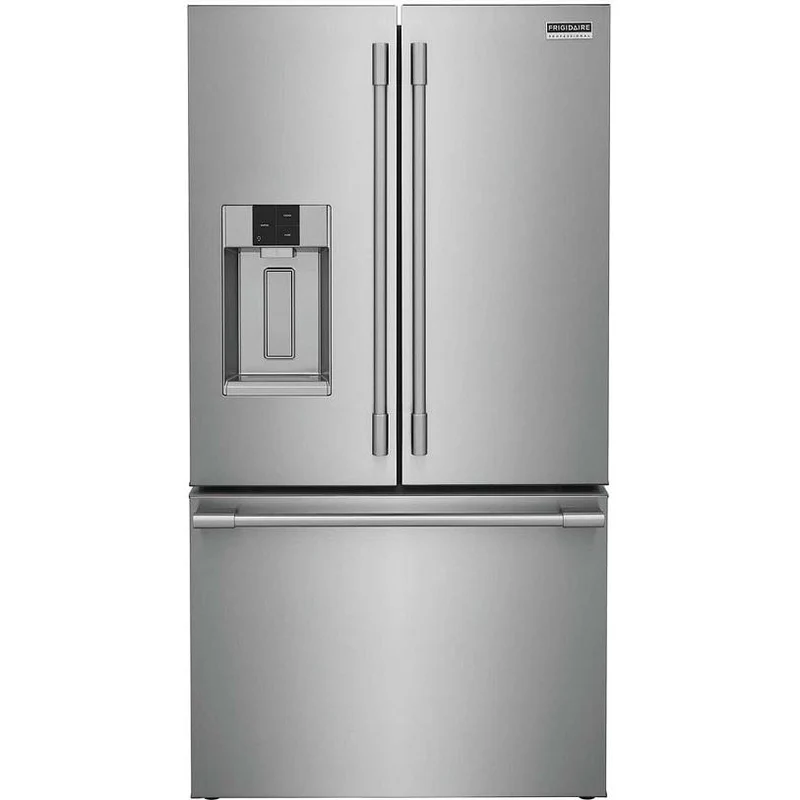 Frigidaire Professional Réfrigérateur trois portes avec porte à deux battants à pronfondeur de comptoir de 36 po., 22.6 pi.cu. avec distributeur d'eau et de glaçons PRFC2383AF