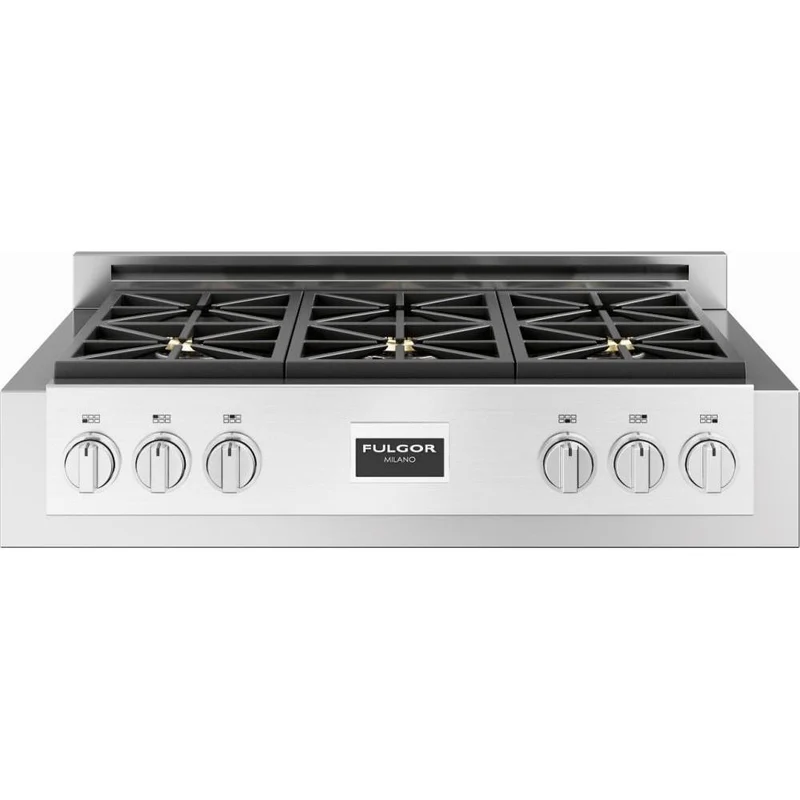 Fulgor Milano Dessus de cuisinière encastré à gaz de 36 po. avec 6 brûleurs F6GRT366S1