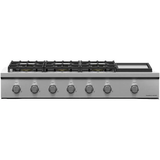 Fisher & Paykel Dessus de cuisinière à gaz de 48 pouces avec plaque chauffante CPV3-486GD-L