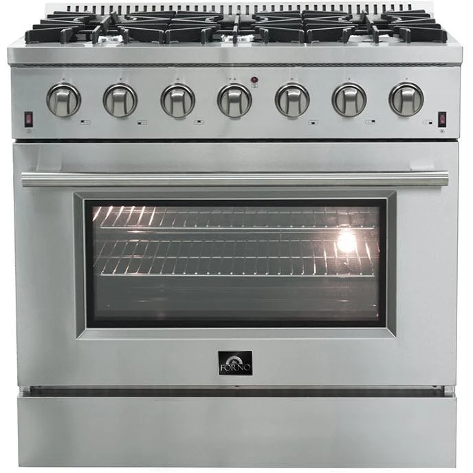 Forno Galiano Alta Qualita cuisinière à gaz autonome de 36 pouces avec technologie convection FFSGS6244-36