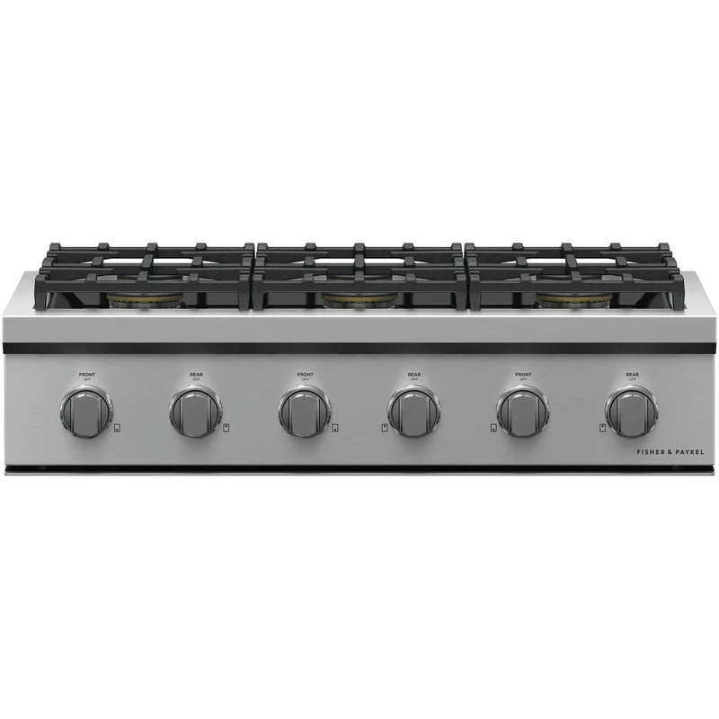 Fisher & Paykel Dessus de cuisinière intégré à gaz de 36 po. avec 6 brûleurs CPV3-366-N