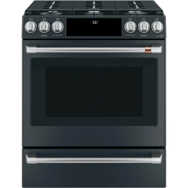 Café Cuisinière encastrée à gaz de 30 po avec WiFi Connect CCGS700P3MD1