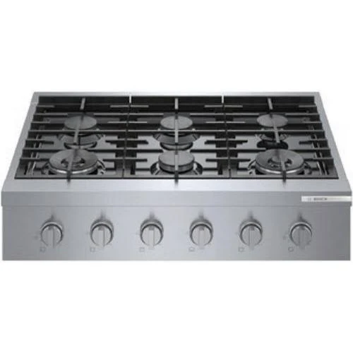 Bosch Dessus de cuisinière encastrée à gaz de 36 po. avec brûleur OptiSim® RGM8658UC