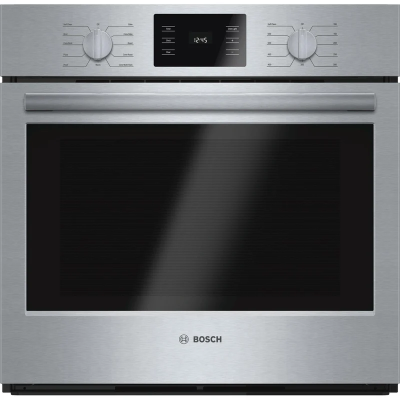 Bosch Four mural encastré simple de 30 po, 4,6 pi cu avec convection HBL5451UC