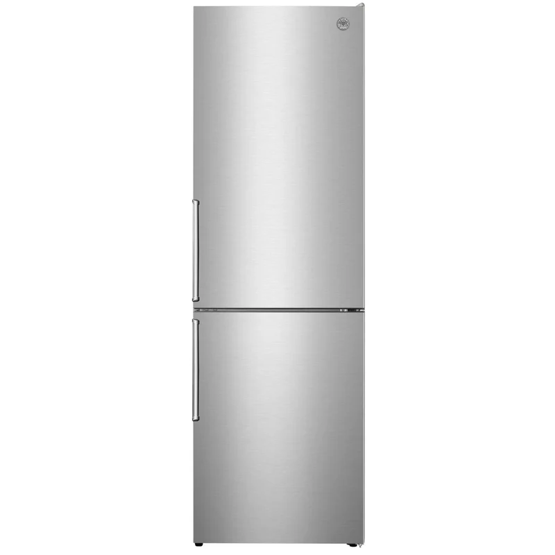 Bertazzoni Réfrigérateur à congélateur inférieur amovible de 24 pouces, 10.8 pi.cu. avec système sans givrage REF24BMFXNV