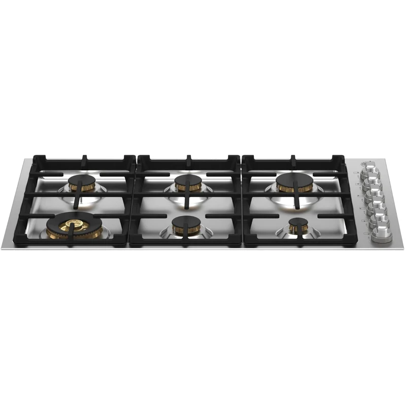 Bertazzoni Table de cuisson encastrée à gaz de 36 po. avec 6 brûleurs MAST366QBXT