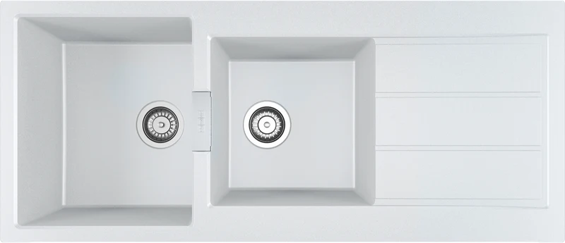 Franke Sirius 2.0 1 & 1/2 Bowl Sink, Polar White