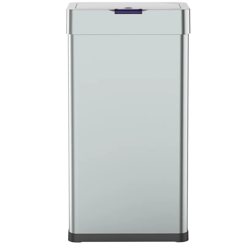 Poubelle de cuisine automatique design 90L DAYTONA en acier INOX avec cerclage