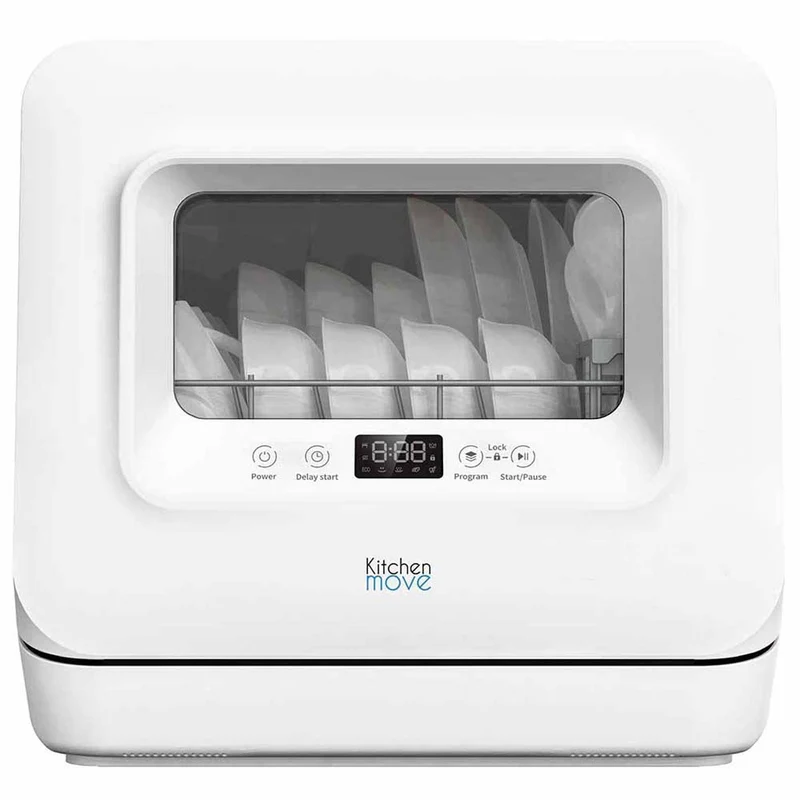 Mini lave vaisselle compact silencieux 3 couverts WASH CLEAN avec réservoir d’eau et écran LED