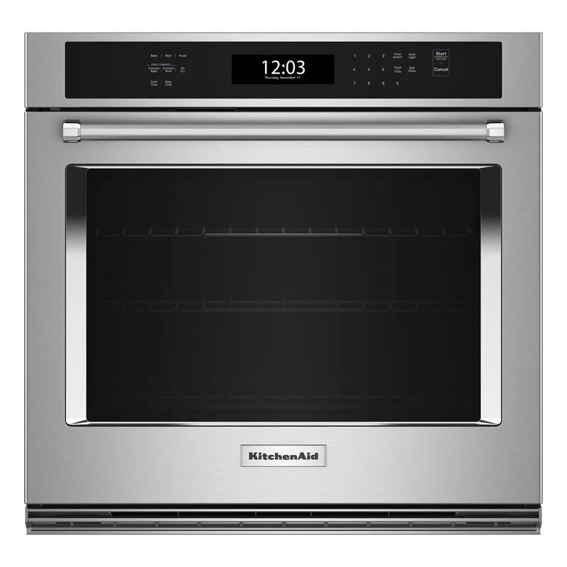KitchenAid Four mural encastré de 30 pouces, 5,0 pi. cu. avec Air Fry KOES530PSS