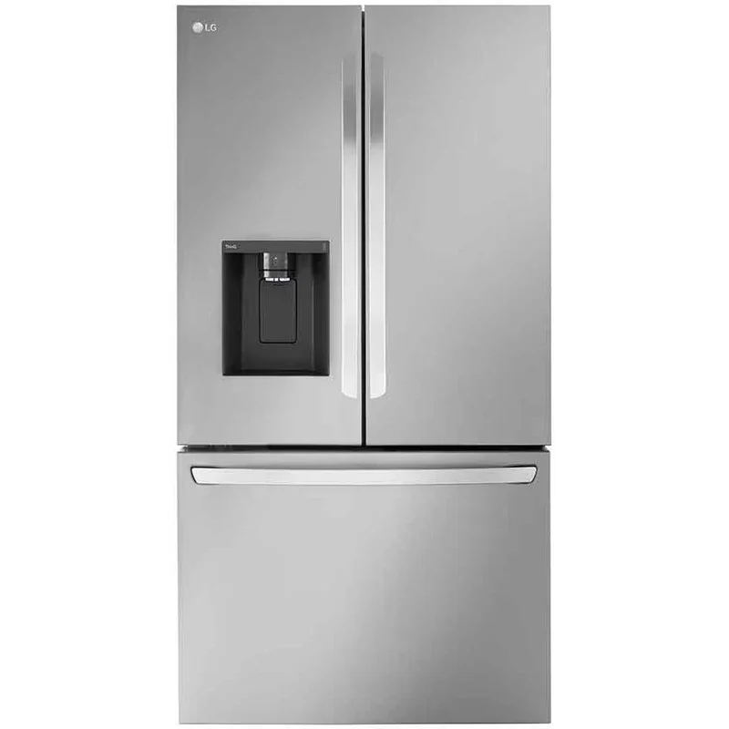 Germain Larivière Réfrigérateur trois portes avec porte à deux battants à profondeur de comptoir avec deux machines à glaçons LG RFXC2606S- Vente finale - Modèle de plancher - Vendu tel quel