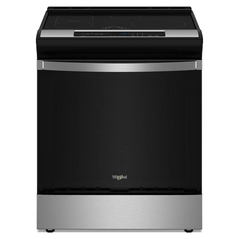 Germain Larivière Cuisinière amovible à induction de 30 pouces avec technologie convection WHIRLPOOL WSIS5030RZ- Vente finale - Modèle de plancher - Vendu tel quel