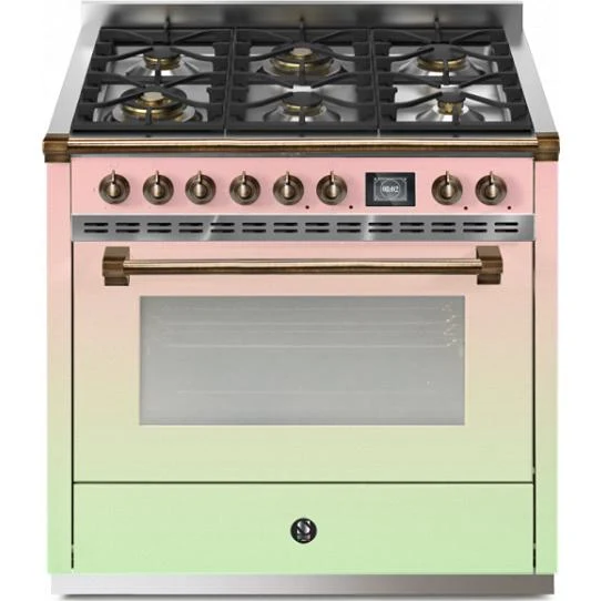 Steel Ascot cuisinière à biénergie de 36 pouces avec 6 brûleurs AQY9S-6W-RAL