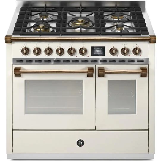 Steel Ascot cuisinière à biénergie de 40 pouces avec 5 brûleurs AQY10SF-4M-NA-B
