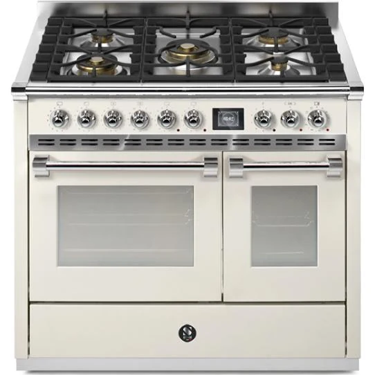 Steel Ascot cuisinière à biénergie de 40 pouces avec 5 brûleurs AQY10SF-4M-NA-C