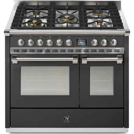 Steel Ascot cuisinière à biénergie de 40 pouces avec 5 brûleurs AQY10SF-4M-AN-N