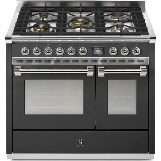 Steel Ascot cuisinière à biénergie de 40 pouces avec 5 brûleurs AQY10SF-4M-AN-C
