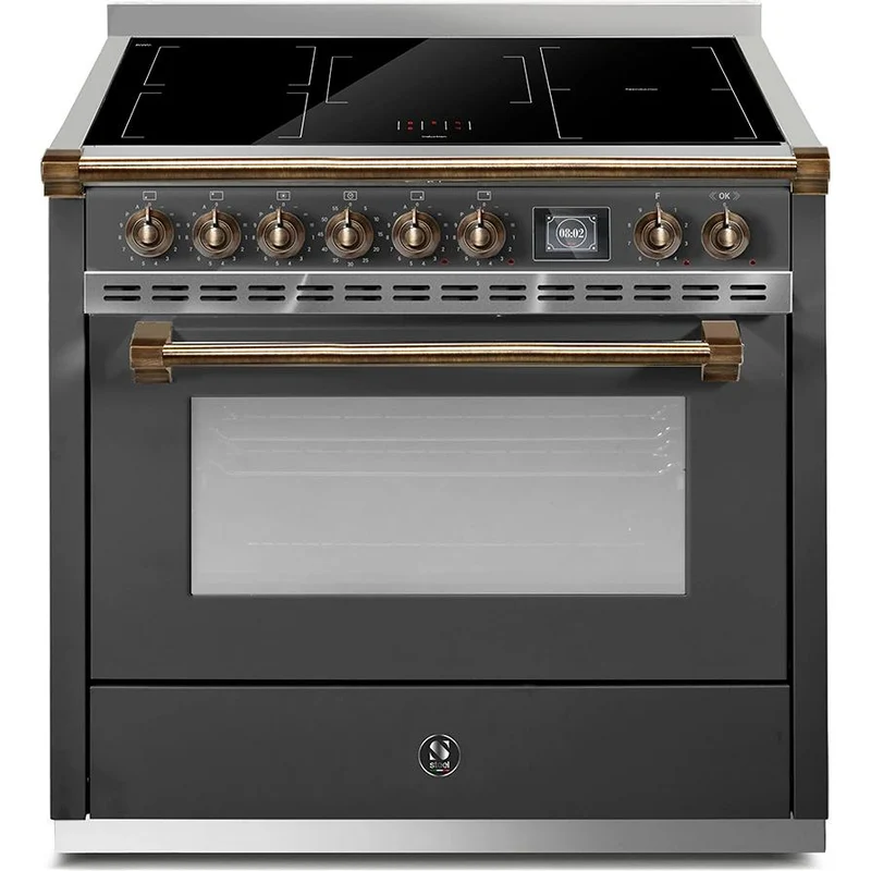 Steel Ascot cuisinière à induction de 36 pouces avec 5 zones