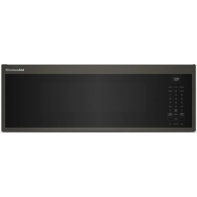 KitchenAid Four à micro-ondes à hotte intégrée de 30 pouces, 1,1 pi. cu. YKMML550RBE