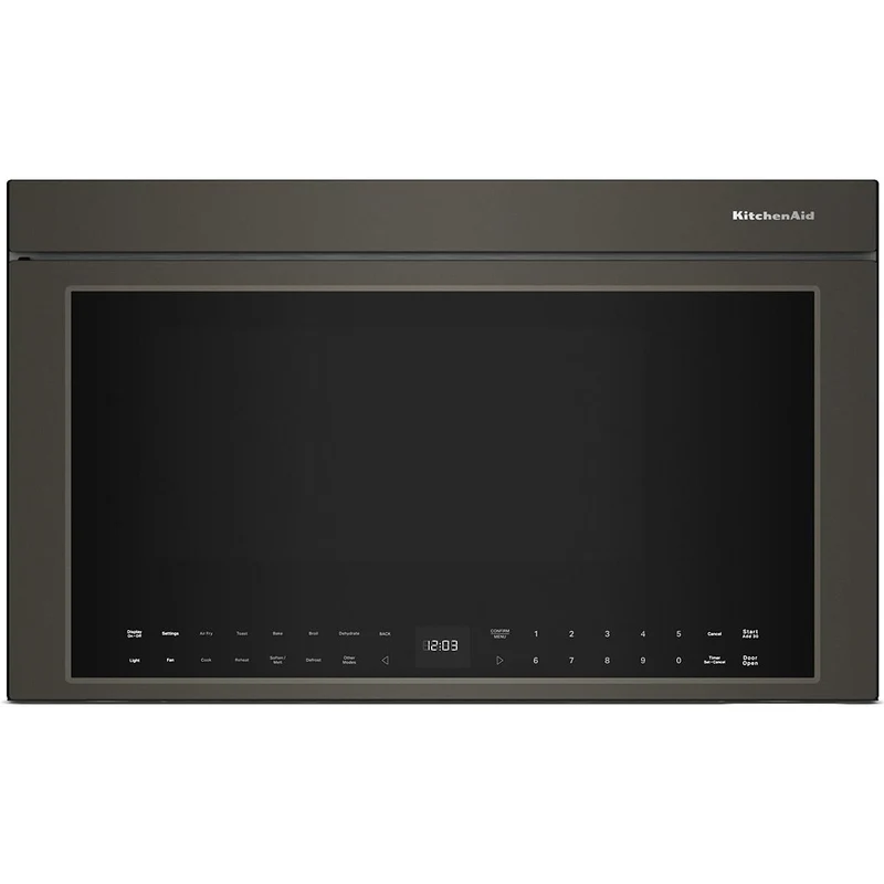KitchenAid Four à micro-ondes à hotte intégrée de 30 pouces, 1,1 pi. cu. avec technologie Air Fry YKMMF730PBE